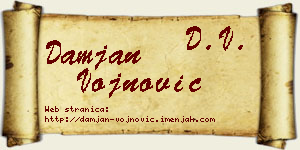 Damjan Vojnović vizit kartica